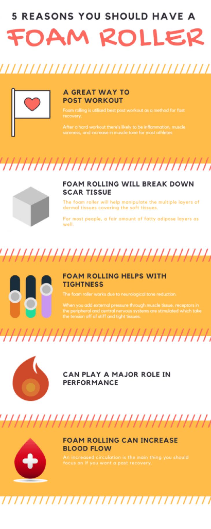 foam roller infografik