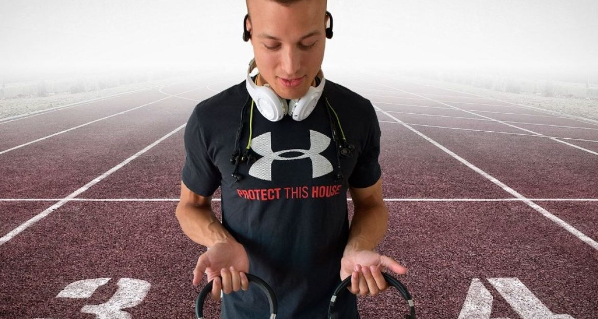 trådløse høretelefoner/headset til sport